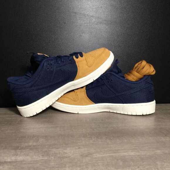 Nike SB Dunk Low Pro PRM 90s Backpack Navy Desert Ochre DX6775-400 Men's 6.5 - Picture 4 of 7